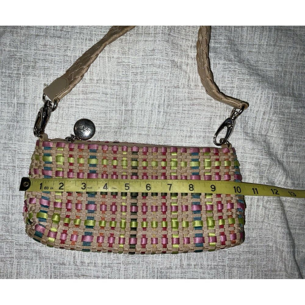 The Sak‎ Spring Bouquet pastel ribbon woven bag purse removeable strap microbag - Picture 12 of 16